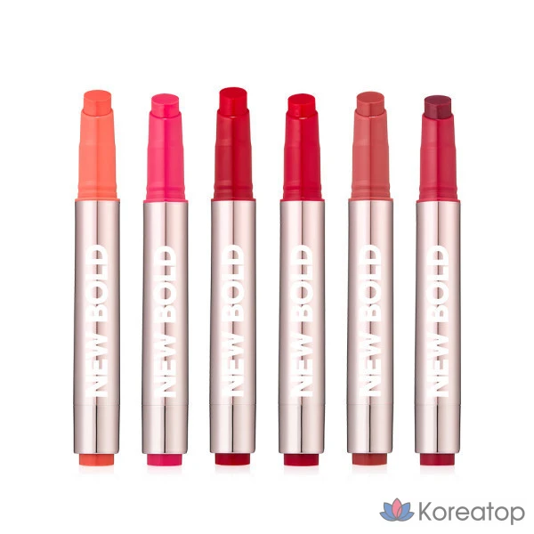 Сияющая тающая помада The Face Shop Bold Glow, 2,9 г, 1 шт., цвет «Персиковый джем»