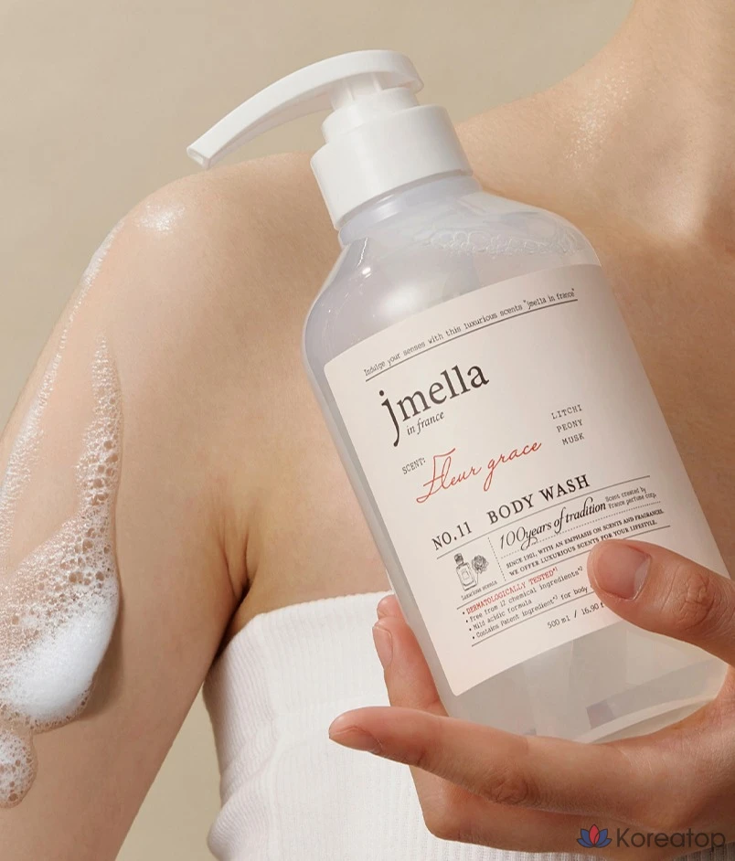 Гель для душа Jmella Fleur Grace, личи и пион, 500 мл, 1 шт.