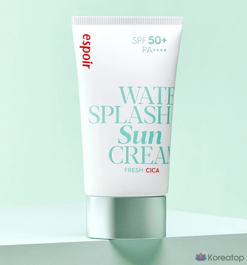 Солнцезащитный крем Espoir Water Splash Sunscreen Fresh Cica SPF50+ PA++++, 60 мл, 1 шт.