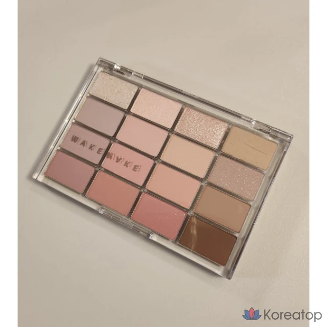 Палетка теней для век WAKEMAKE Soft Blurring, 10 оттенков Lazy Pink Blurring, 1 шт.