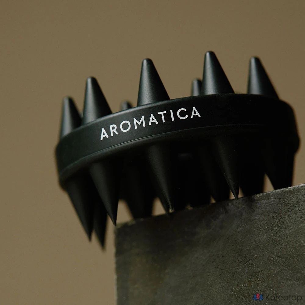 Щетка для мытья головы Aromatica Dual Scalp, черная, 1 шт.