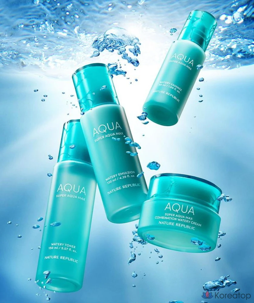 Увлажняющая эмульсия Nature Republic Super Aqua Max, 130 мл, 1 шт.