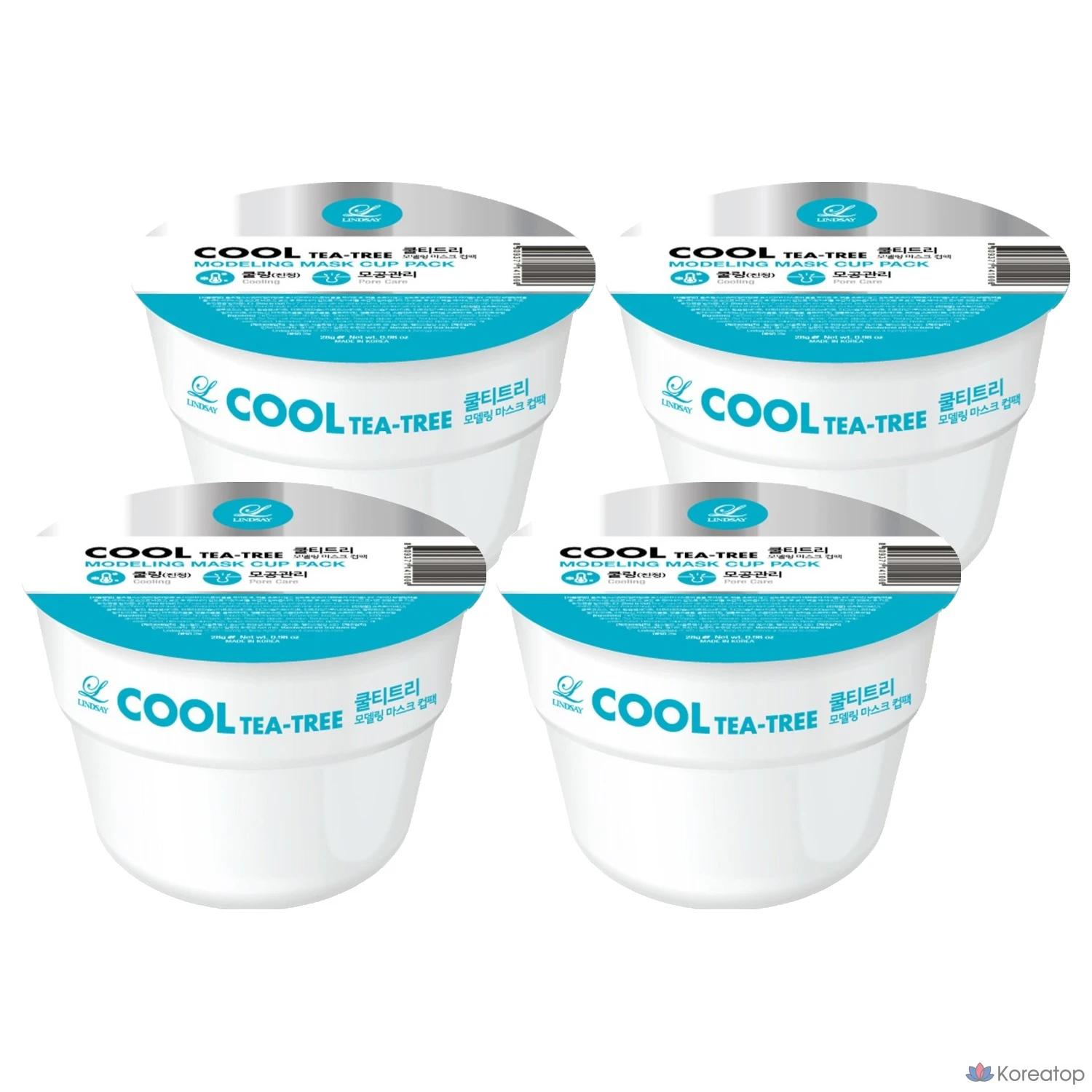 Набор для моделирования волос Lindsay Tea Tree Modeling Cup Pack, 28 г, 1 упаковка, 4 упаковки.