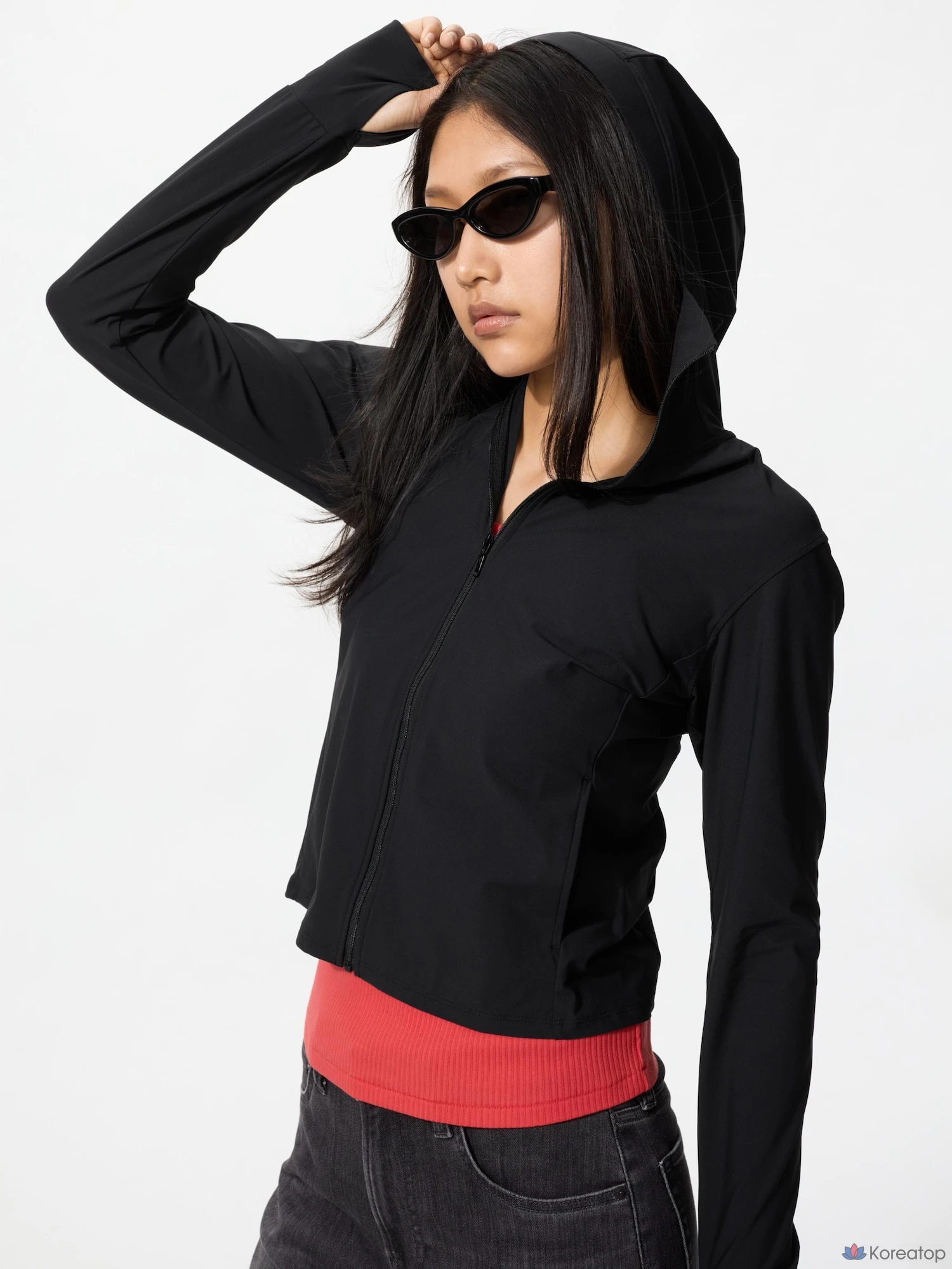Худи на молнии Uniqlo Ultra Stretch AIRism UV Protection Full-Zip