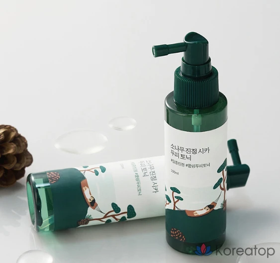 Успокаивающий тоник для кожи головы и волос Round Lab Pine Calming Cica, 100 мл, 1 шт.