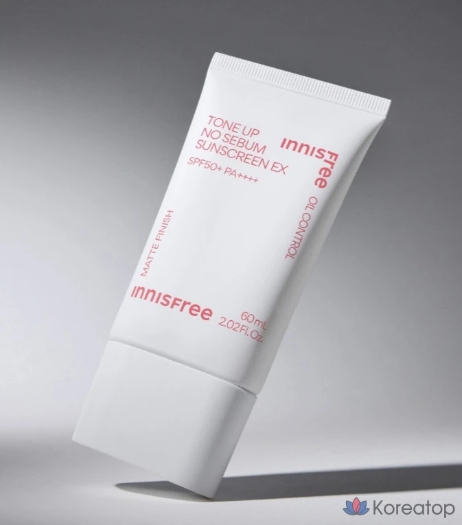 Солнцезащитный крем Innisfree Tone Up No-Sebum EX SPF50+ PA++++, 80 мл, 1 шт., фото 2
