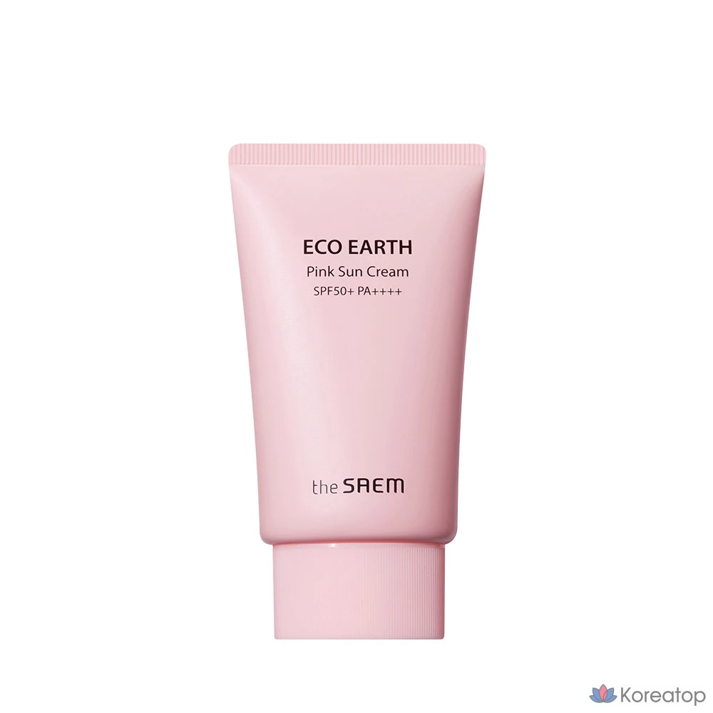 Солнцезащитный крем The Saem Eco Earth Power Pink SPF50+ PA++++, 50 г, 1 шт.
