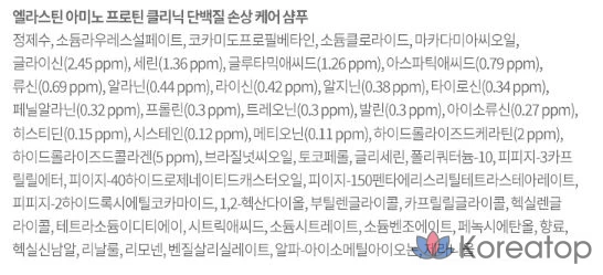 Шампунь Elastine Amino Protein Clinic Protein Damage Care, 855 мл, 1 шт., фото 6