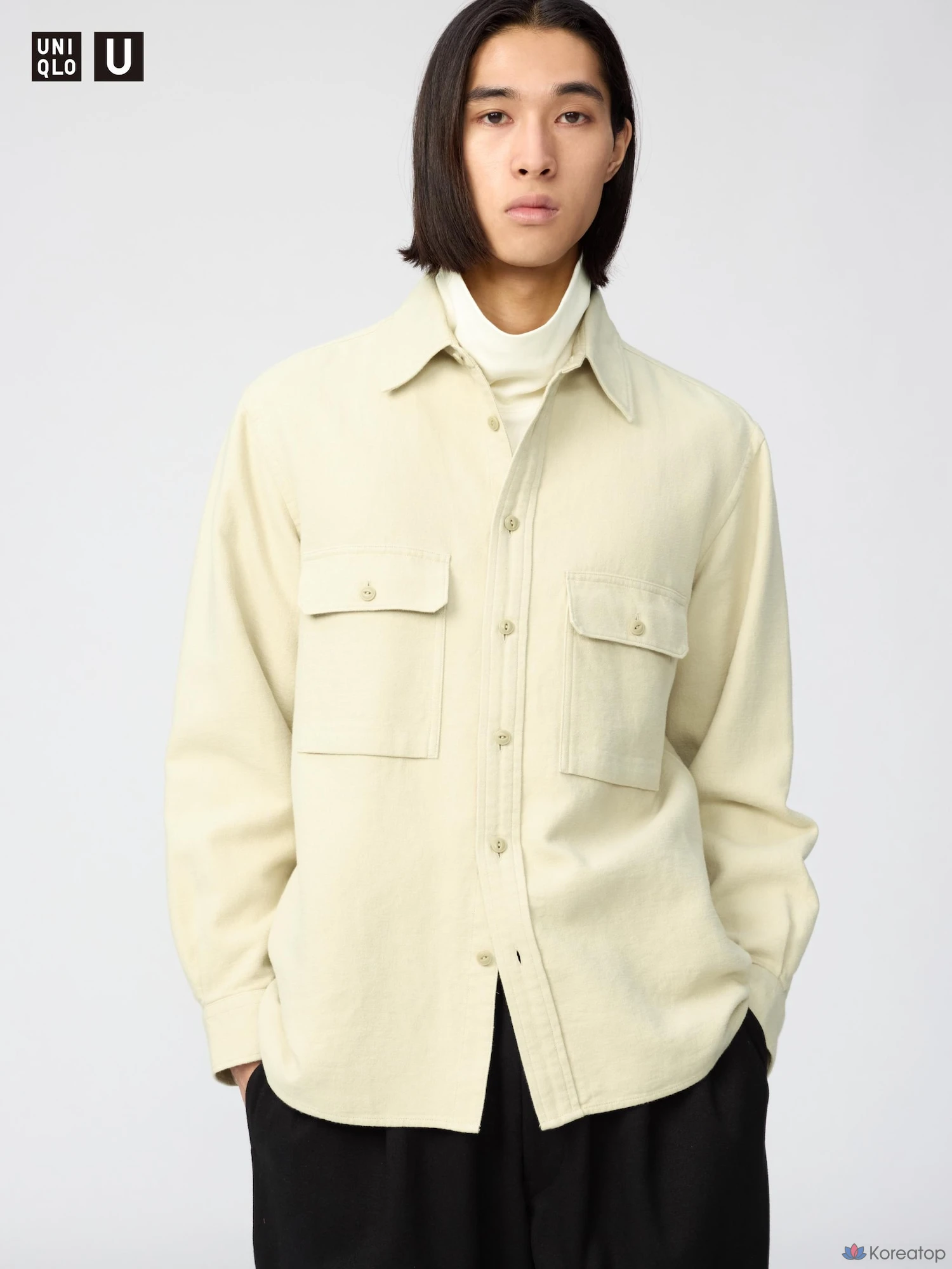 Рубашка Uniqlo Brushed Cotton Shirt