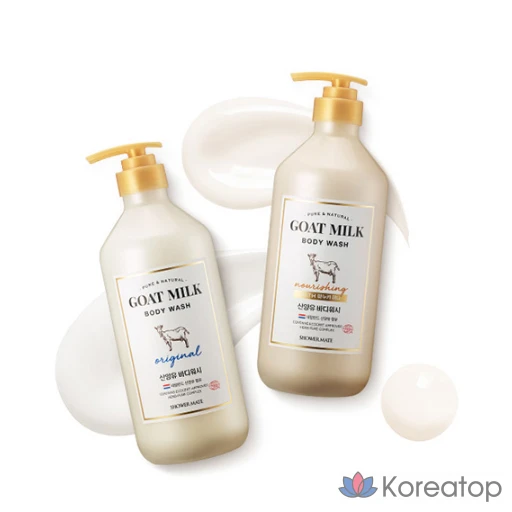 Гель для душа Somang Shower Mate с козьим молоком, 800 мл, 1 шт., фото 7