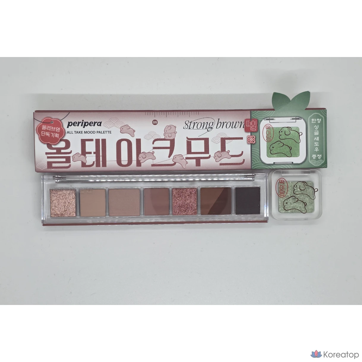 Палитра теней для век Peripera All Take Mood, 05. Осень, 02. Жевательный рисовый пирог с полынью, 1 шт.