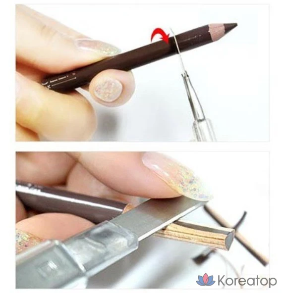 Карандаш для бровей Mqny New York My Strong, 1,2 г, мягкий бежевый, 1 шт., фото 3