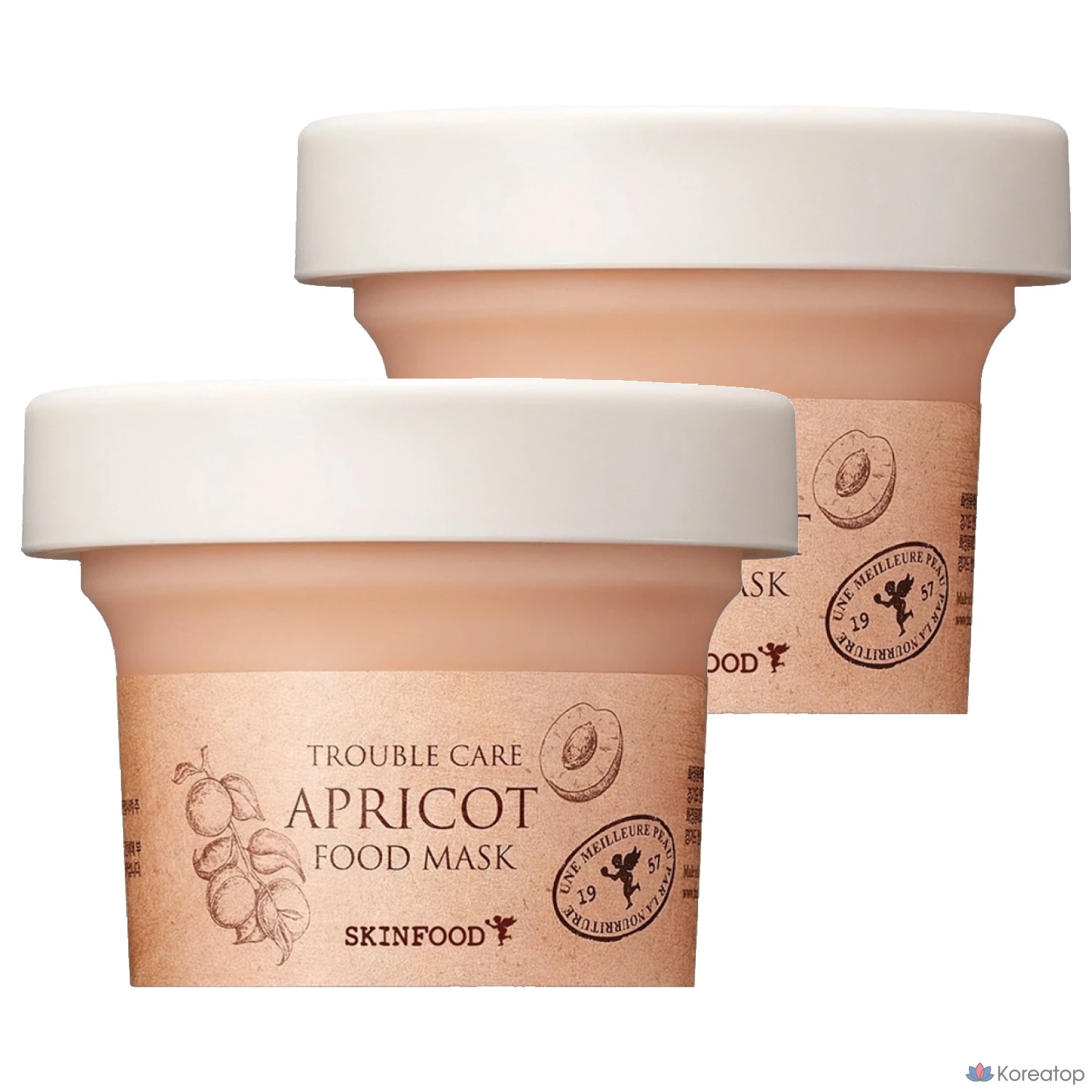 Маска для лица Skinfood с абрикосом, 120 г, 1 упаковка, 2 штуки