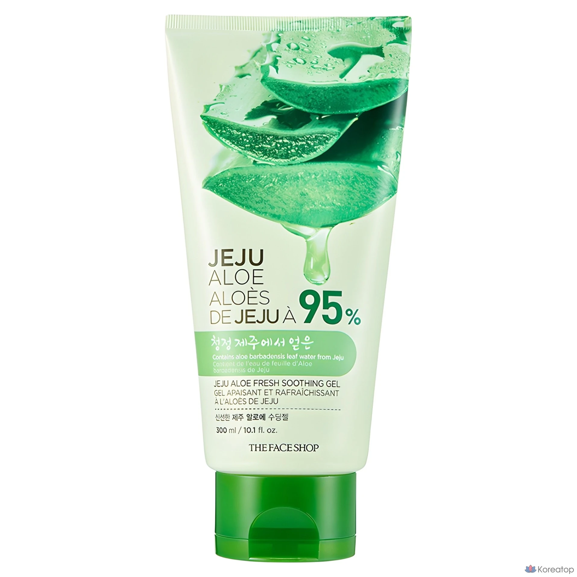 Успокаивающий гель с алоэ вера The Face Shop Fresh Jeju, 300 г, 300 мл, 1 шт.