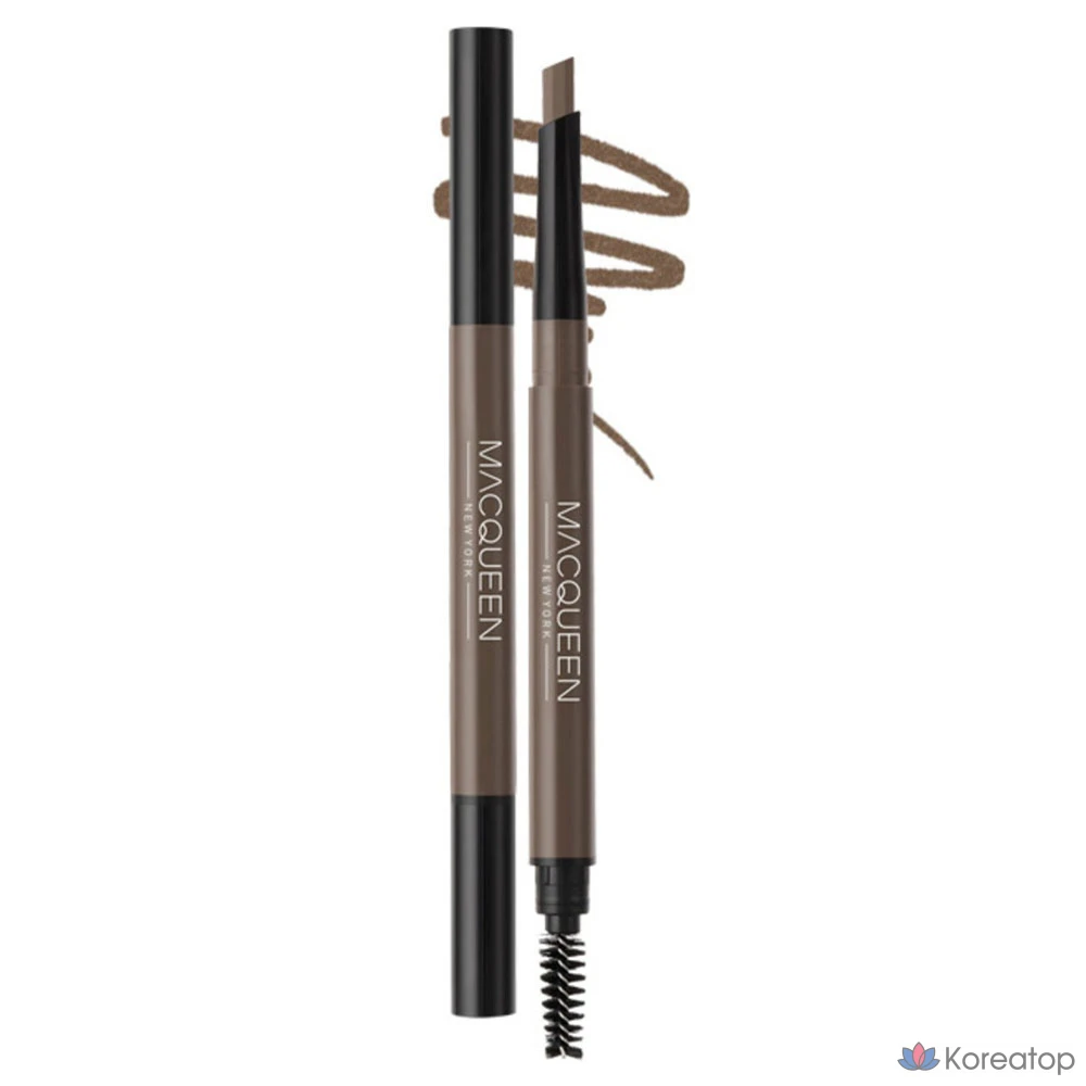 Карандаш для бровей Mqny New York My Strong Auto Eyebrow Pencil, 0,35 г, орехово-коричневый, 1 шт.