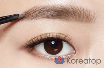 Карандаш для бровей Mqny New York My Strong Auto Eyebrow Pencil, 0,35 г, орехово-коричневый, 1 шт., фото 2