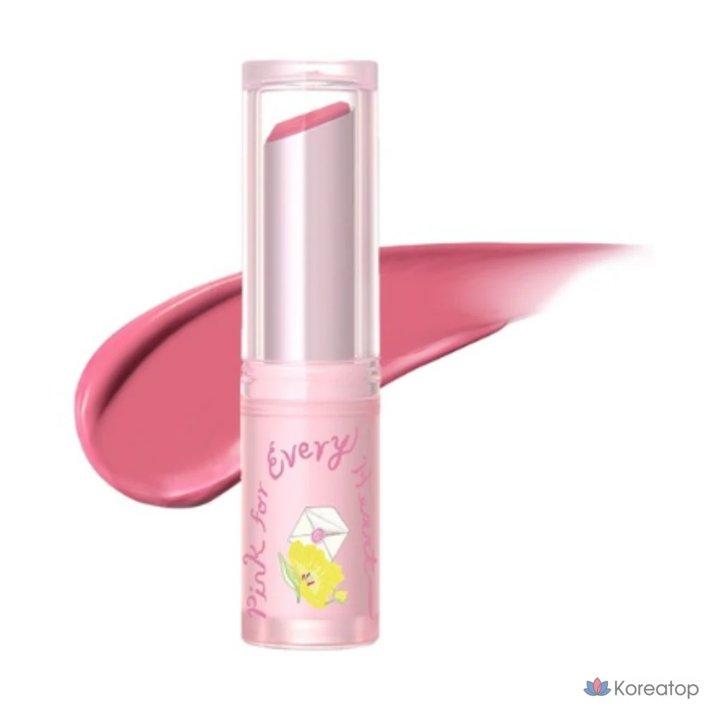 Бальзам для губ Careglow, розовое издание «Розовое сердце», № 1 «Розовый повсюду», 3,5 г, 1 шт.