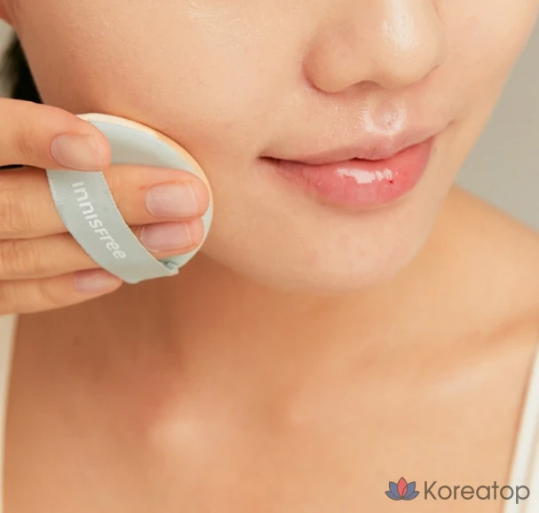 Сменный блок тонального крема Innisfree Light Glow Cushion Foundation, 14 г, оттенок 21N Vanilla, 1 шт., фото 3