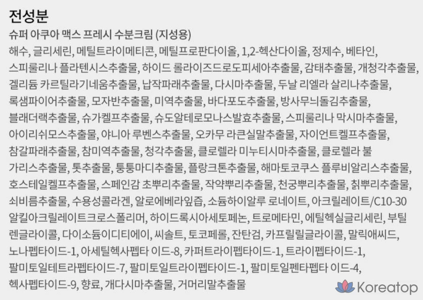 Увлажняющий крем Nature Republic Super Aqua Max Fresh для жирной кожи, 80 мл, 1 шт.