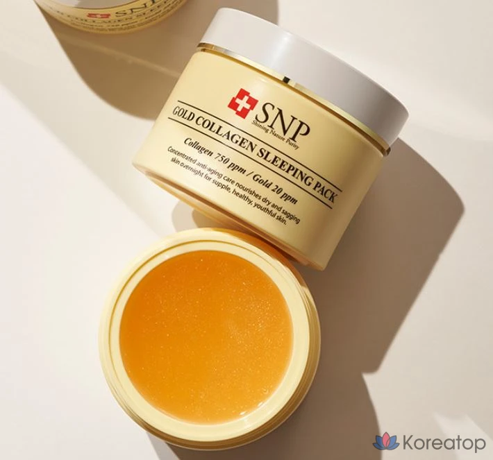 SNP Gold Collagen Sleeping Pack, 100 г, 1 упаковка