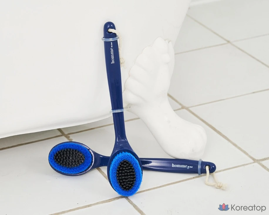 Универсальная щетка для тела Akei Derma+ Homme, темно-синяя, 1 шт.