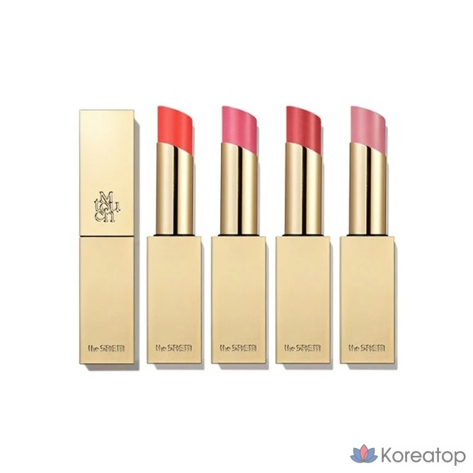 Помада The Saem M Touch Shine & Glow, 5 г, 9 цветов, 1 шт., персиковый оттенок.