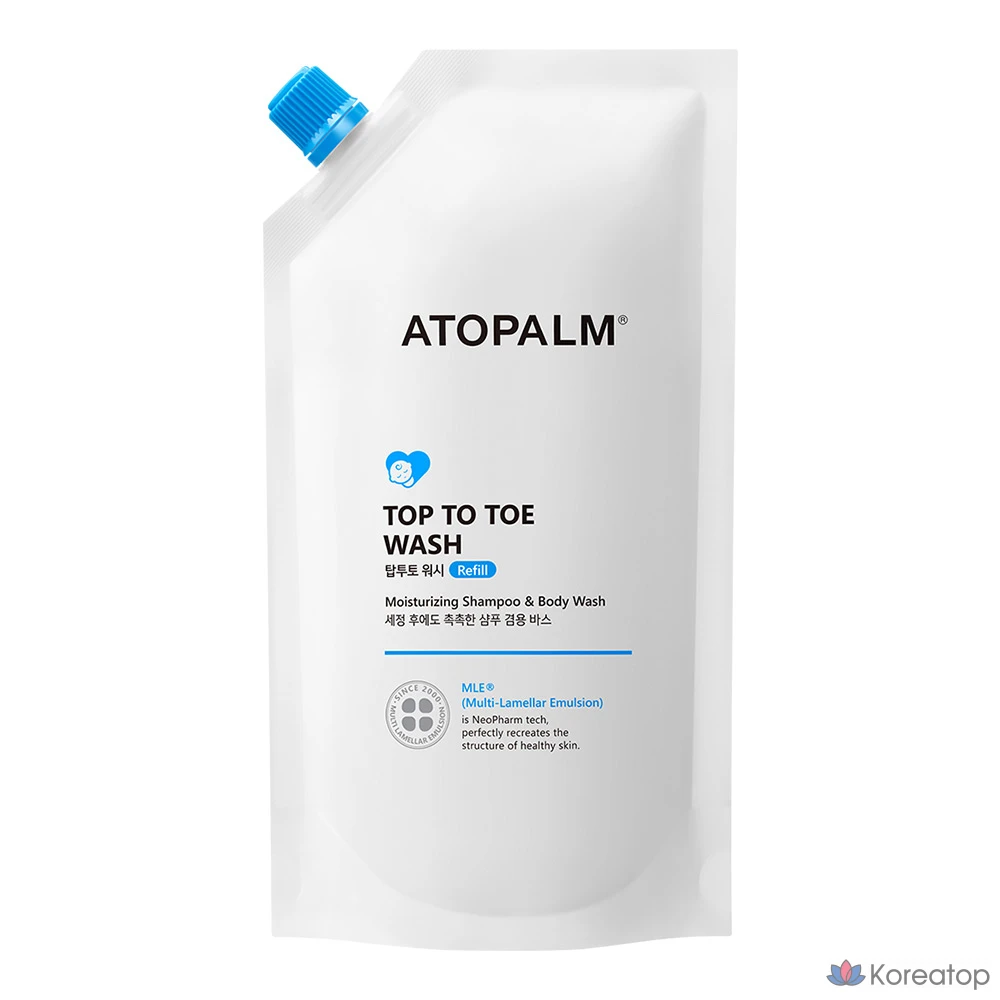 Сменный блок для геля для душа Atopalm Top-to-Toe Wash, 400 мл, 1 шт.