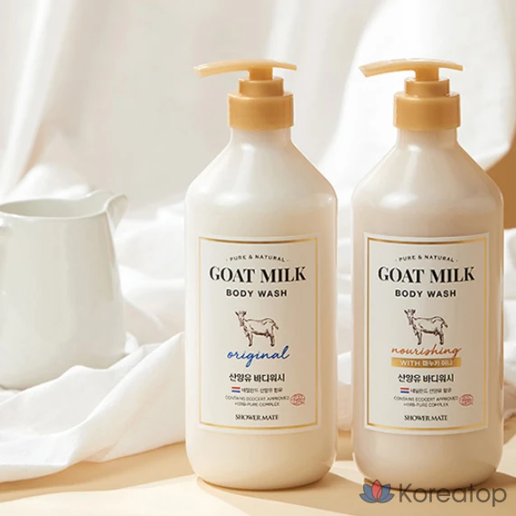 Гель для душа Somang Shower Mate с козьим молоком, 800 мл, 1 шт., фото 8