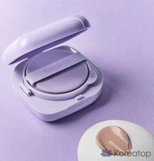 Тональный крем-кушон Missha Layering Fit Semi Glow Cushion Foundation, 15 г, оттенок 23 Sand, 1 шт., фото 5