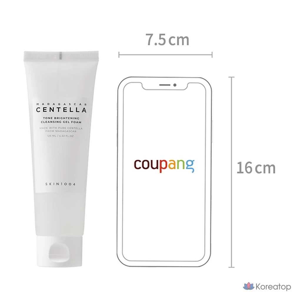 Очищающий гель-пенка Skin1004 Madagascar Centella Tone Brightening Cleansing Gel Foam, 125 мл, 1 шт.
