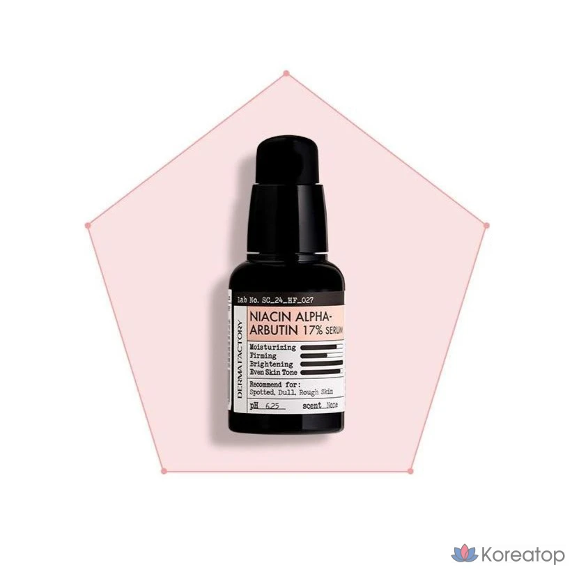 Derma Factory Сыворотка Niacin Alpha Arbutin 17%, 30 мл, 1 шт.