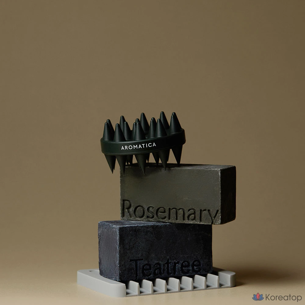 Щетка для мытья головы Aromatica Dual Scalp, черная, 1 шт.