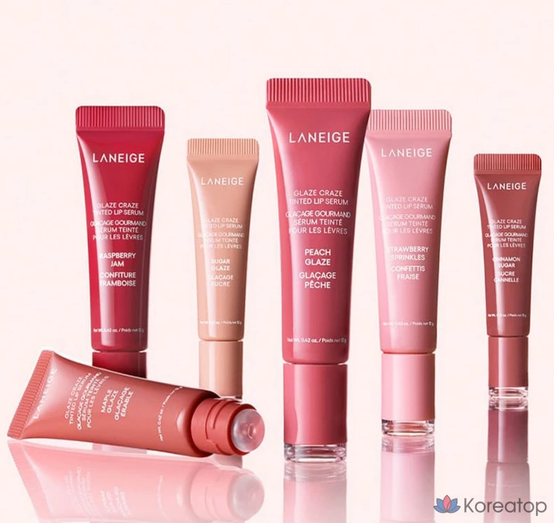 Сыворотка для губ Laneige, персиковый блеск, 12 г, 1 шт., фото 6