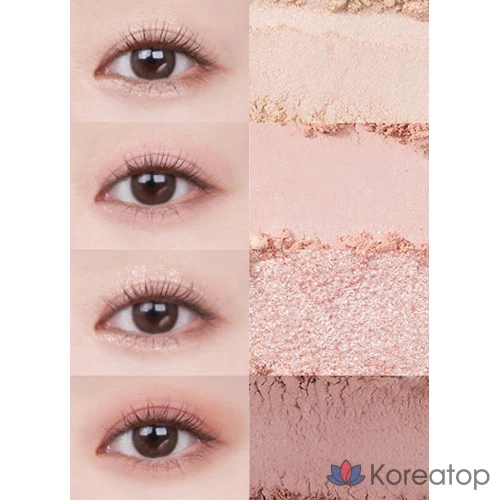 Палетка теней для век MERZY Your Routine Eye Palette, ROSY CLOSET, 1 шт., фото 4