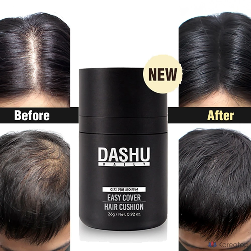 Ежедневная пудра/кушон против выпадения волос DASHU, натуральный коричневый (темно-коричневый), 1 шт.