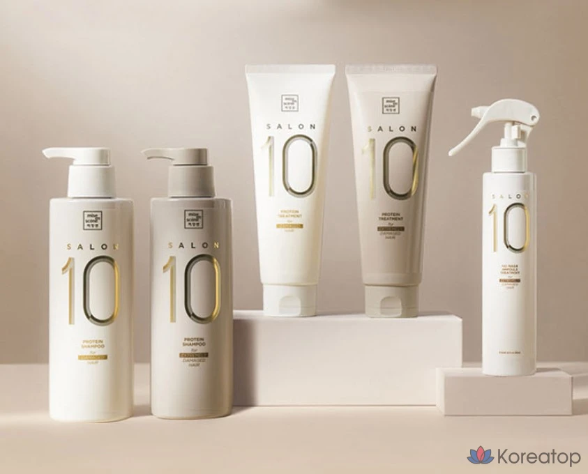 Шампунь Mise en Scene Salon 10 Protein для сильно поврежденных волос, 500 мл, 1 шт.