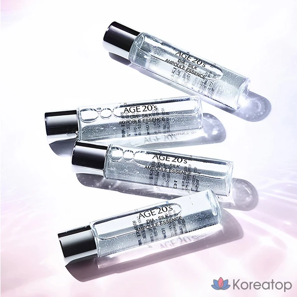 Набор для макияжа Age 20's Essence Cover Pact Sparkle Case + сменный блок 12,5 г x 2 шт. + ампула 10 мл x 4 шт., цвет белый бежевый (№ 23), 1 шт., фото 3