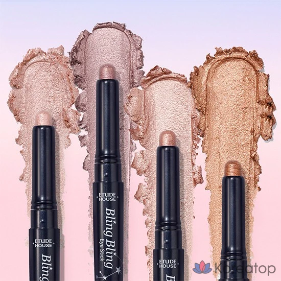 Тени-карандаш для век Etude House Bling Bling, 1,4 г, оттенок Pink Starry, 1 шт.