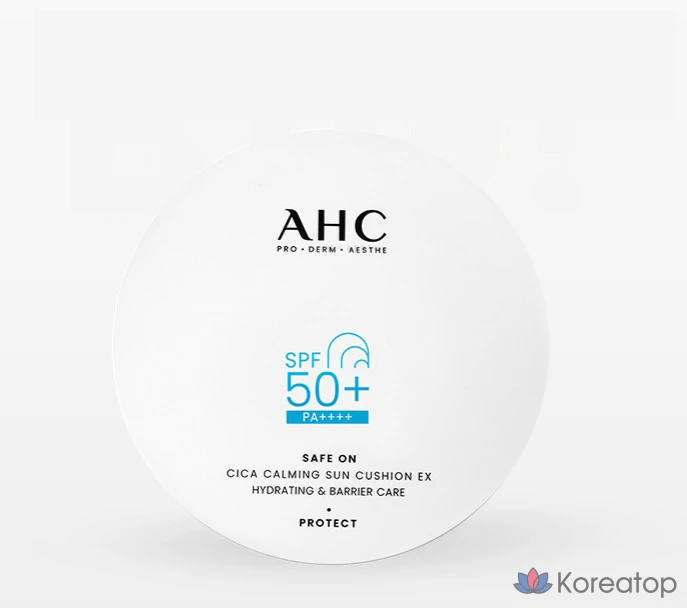 Солнцезащитный крем AHC SafeOn Cica Calming EX Sun Cushion SPF50+ PA++++, 25 мл, 1 шт.