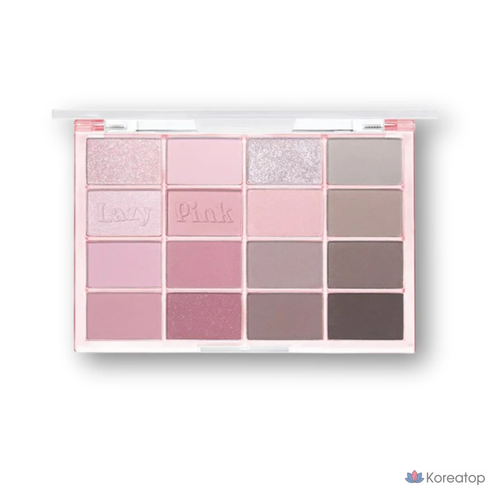Палетка теней для век WAKEMAKE Soft Blurring Eye Palette, 10 оттенков, оттенок Lazy Pink Blurring, 1 шт.