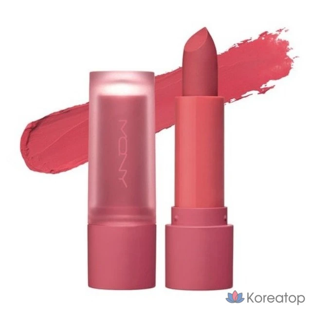 Матовая пудровая помада Mqny New York, 3,5 г, 1 шт., оттенок 02 Steam Rose