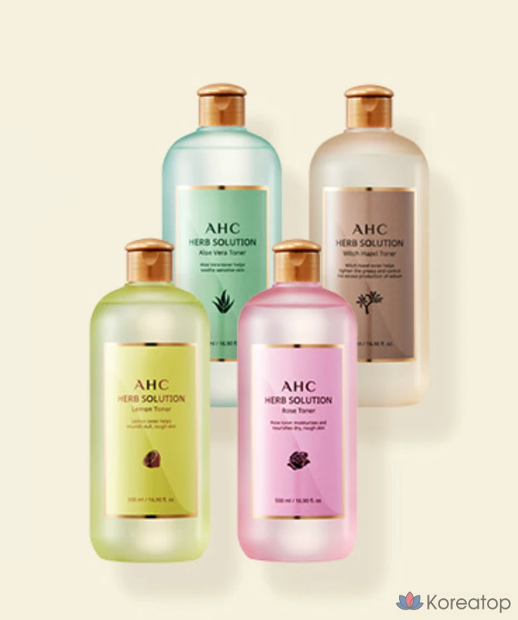 Тоник для тела AHC Herb Solution Rose, 500 мл, 1 шт.