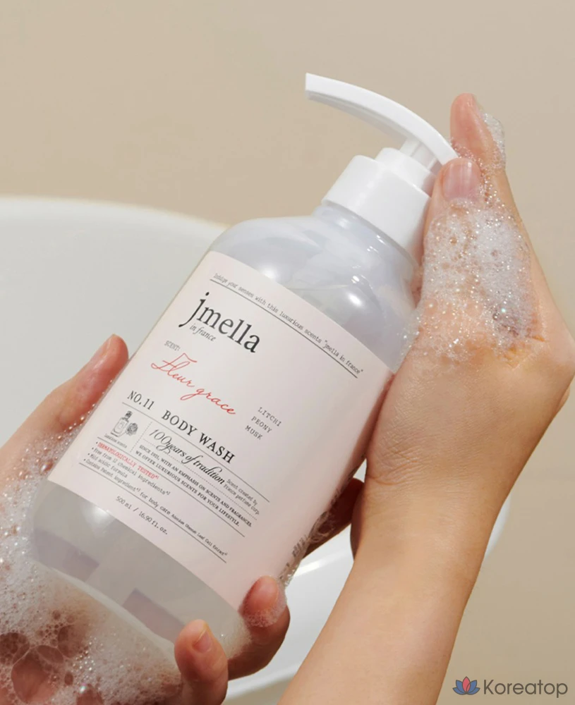 Гель для душа Jmella Fleur Grace, личи и пион, 500 мл, 1 шт.