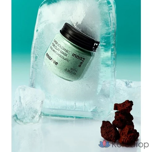 Маска для пор Innisfree Super Volcanic Pore Mask Pack с мятно-шоколадным вкусом
