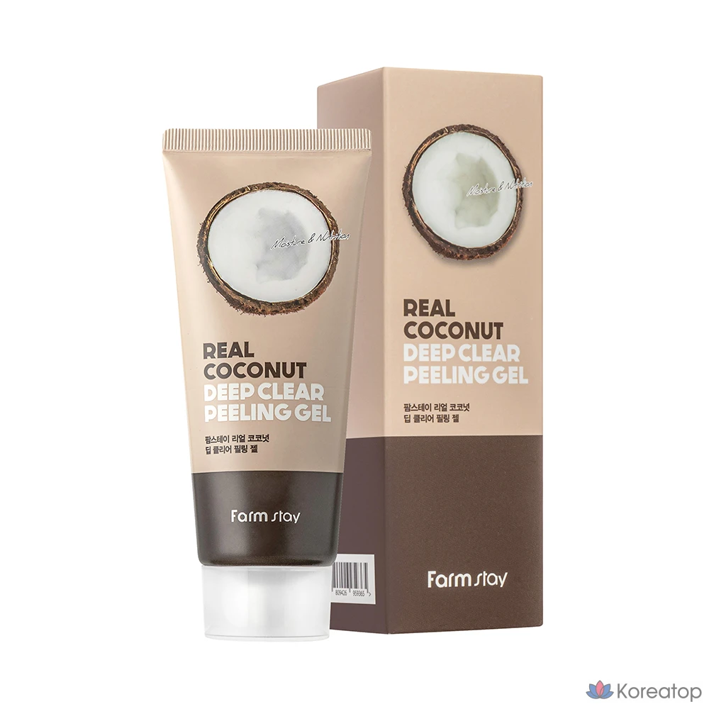 Отшелушивающий гель FarmStay Real Coconut Deep Clear Peeling Gel, 100 мл, 1 шт.