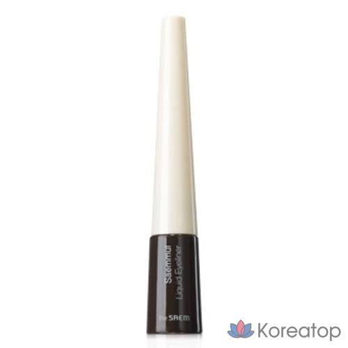 Жидкая подводка для глаз The Saem, 1 шт., оттенок 02. Темно-коричневый.