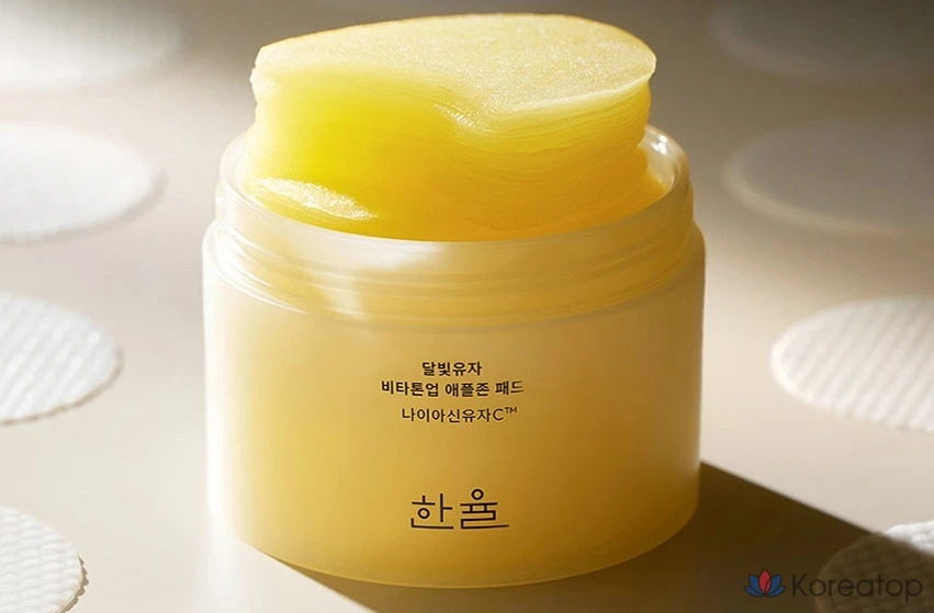 Hanyul Moonlight Yuja Vita Tone Up Apple Zone Pad, 105 мл, 60 листов, 1 шт.