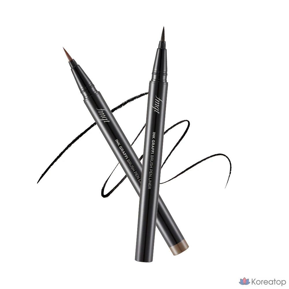 Ручка-лайнер FMGT ink graphy brush pen 0.6g, 02, коричневые чернила, 1 шт.