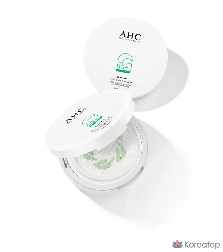 Солнцезащитный крем AHC SafeOn Mild Sun Cushion SPF50+ PA++++, 25 г, 1 шт.
