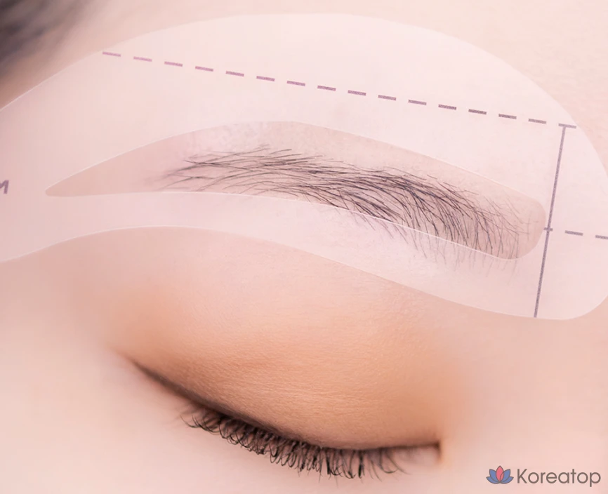 Набор для прорисовки бровей Marshique Eyebrow Pro, рамка для бровей, 10 разных цветов, 1 шт.